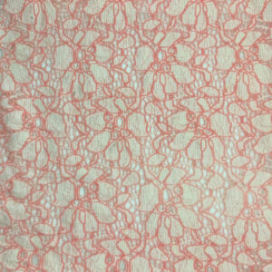 Rose Tan Mesh Floral Lace